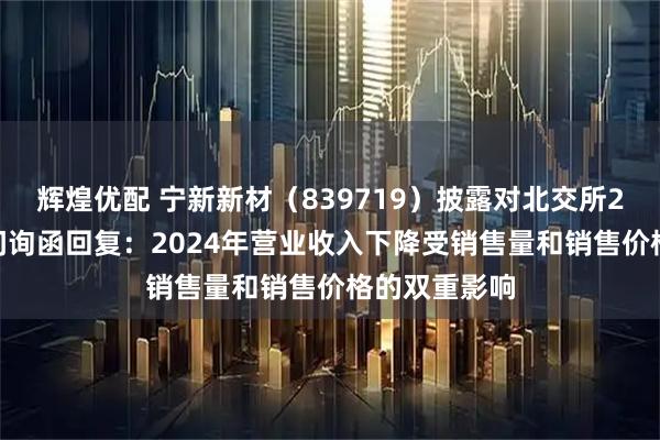辉煌优配 宁新新材(839719)披露对北交所2024年年报问询函回复:2024年营业收入下降受销售量和销售价格的双重影响
